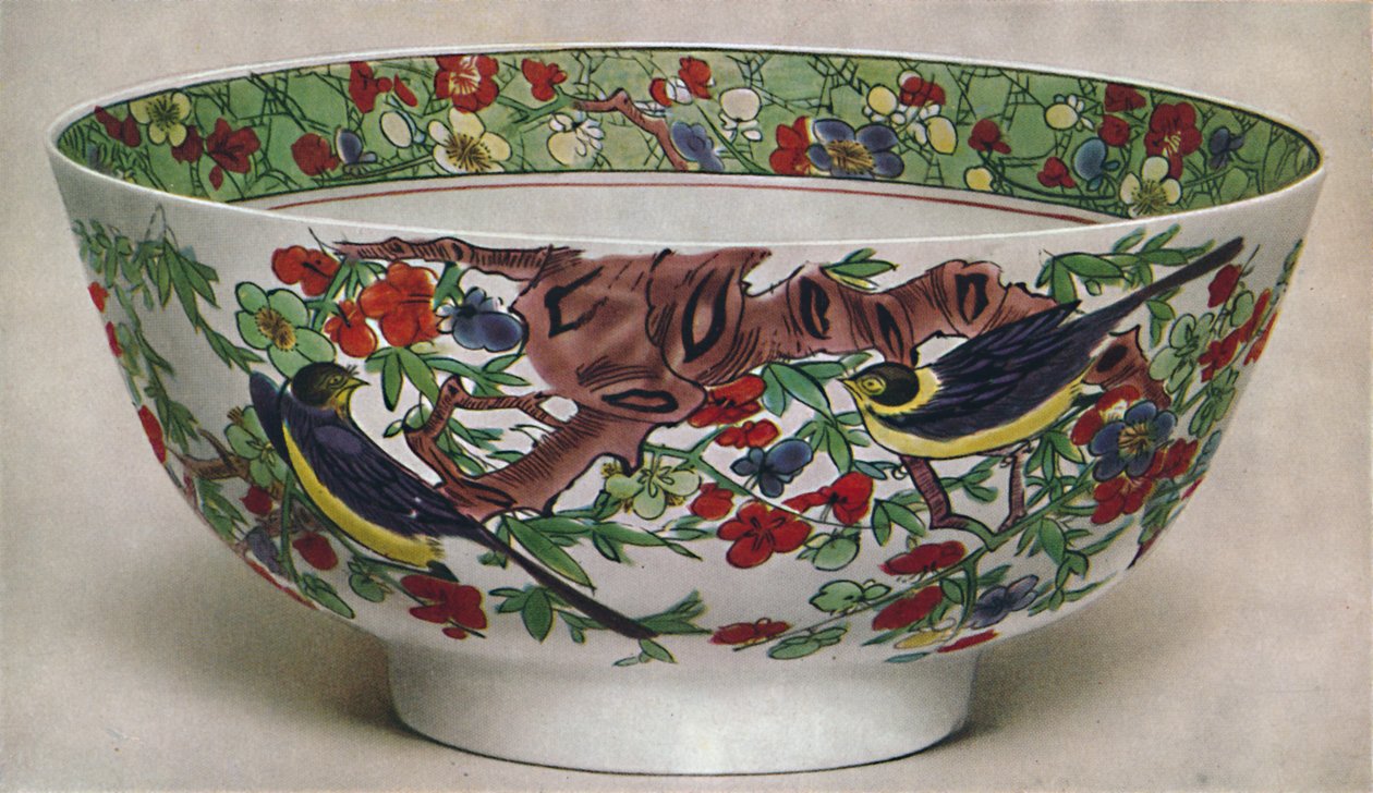 Kinesisk porcelæns skål. Famille Verte. Periode af KAng Hsi, 1662-1722, 1928. af Unbekannt