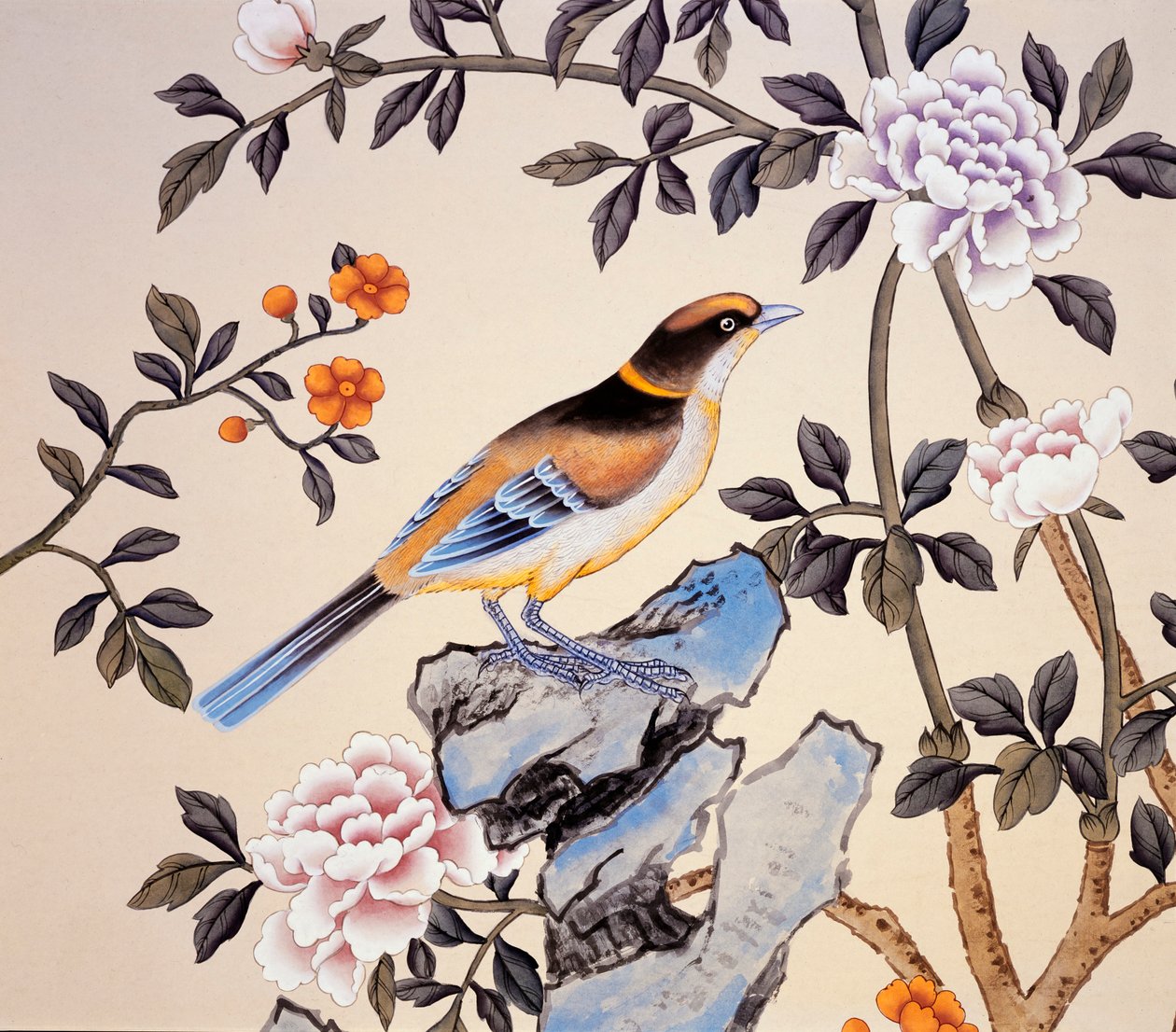 Chinoiserie tapet, Marble Hill House, Twickenham, Richmond-upon-Thames, London, c2007 af Unbekannt
