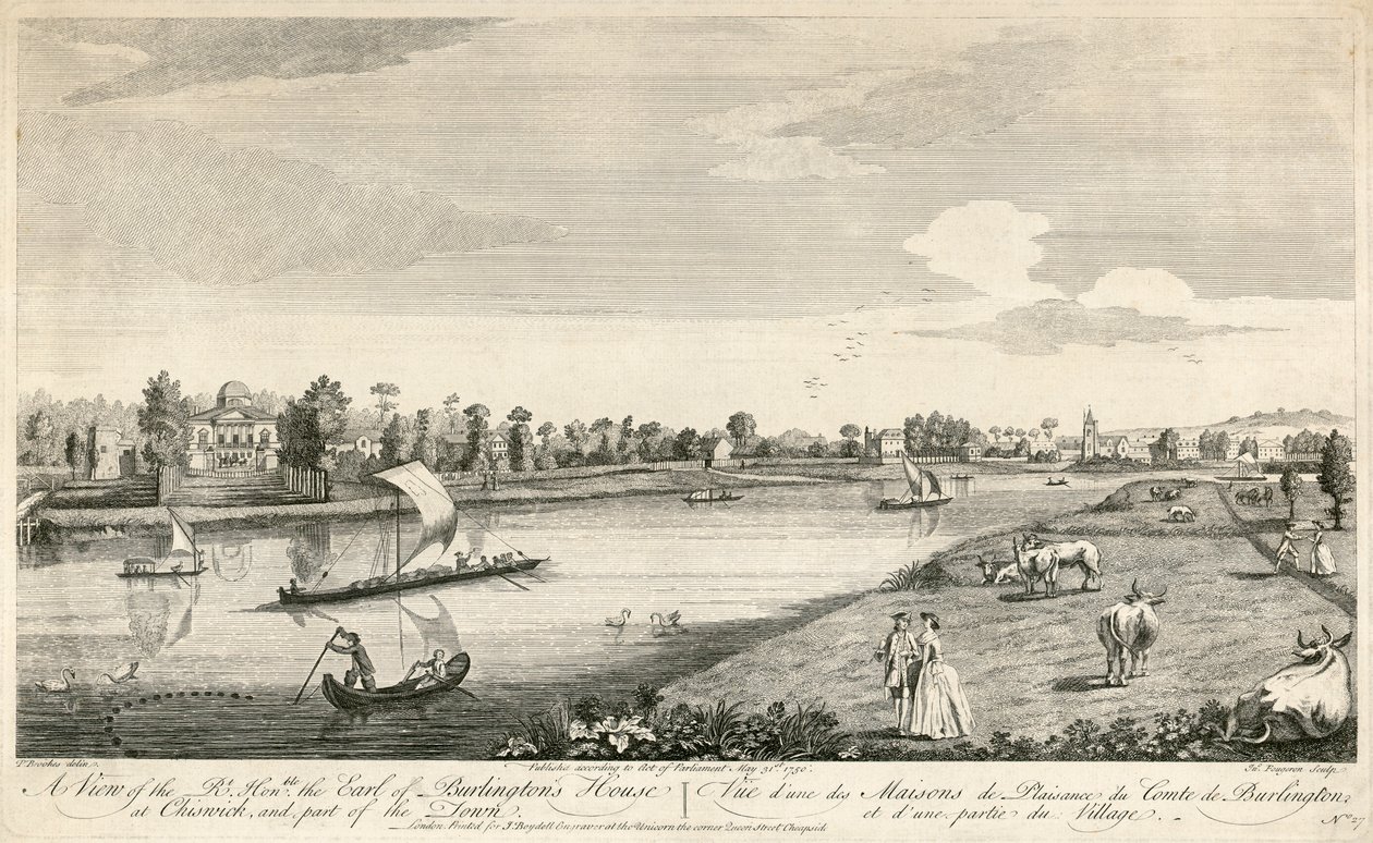 Chiswick House, London, 1750 af Unbekannt