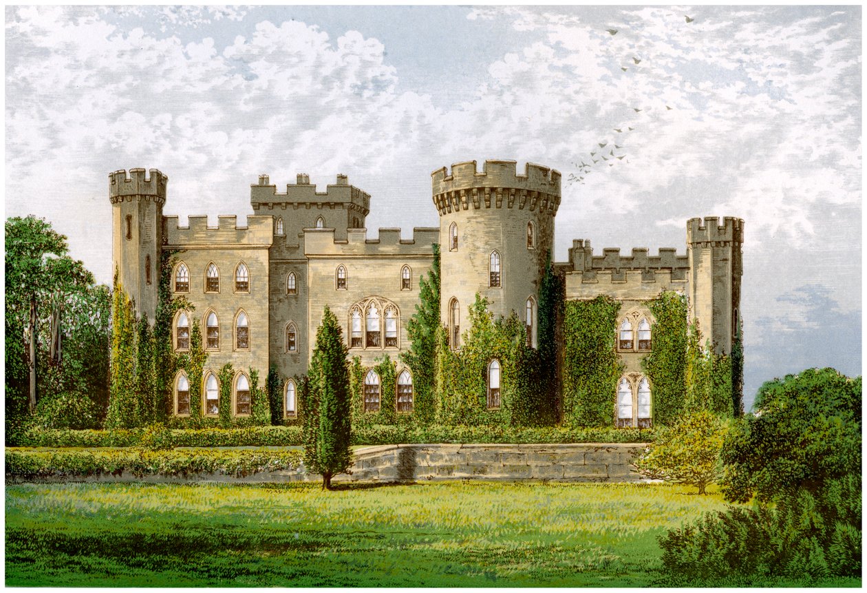 Cholmondeley Castle, Cheshire, hjemsted for Marquis of Cholmondeley, c1880 af Unbekannt