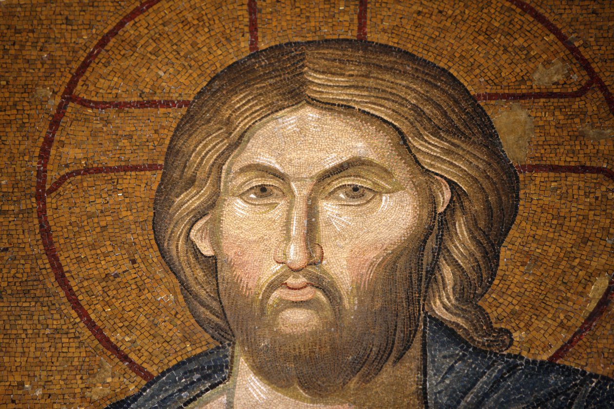 Chora kirkemuseum: Jesus Pantocrator mosaik Istanbul Tyrkiet af Unbekannt