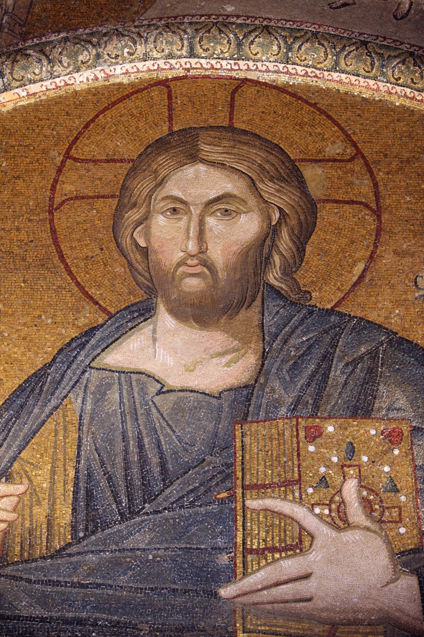 Chora kirkemuseum: Jesus Pantocrator mosaik Istanbul Tyrkiet af Unbekannt