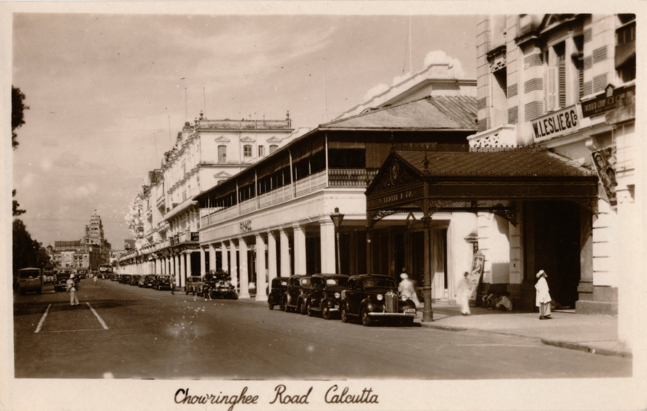 Chowringhee Road, Calcutta, 1940 af Unbekannt