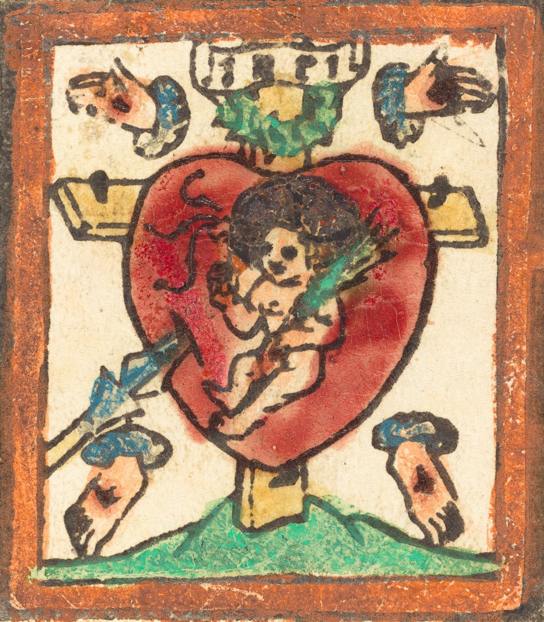Kristusbarn i det hellige hjerte, ca. 14751480. af Unbekannt