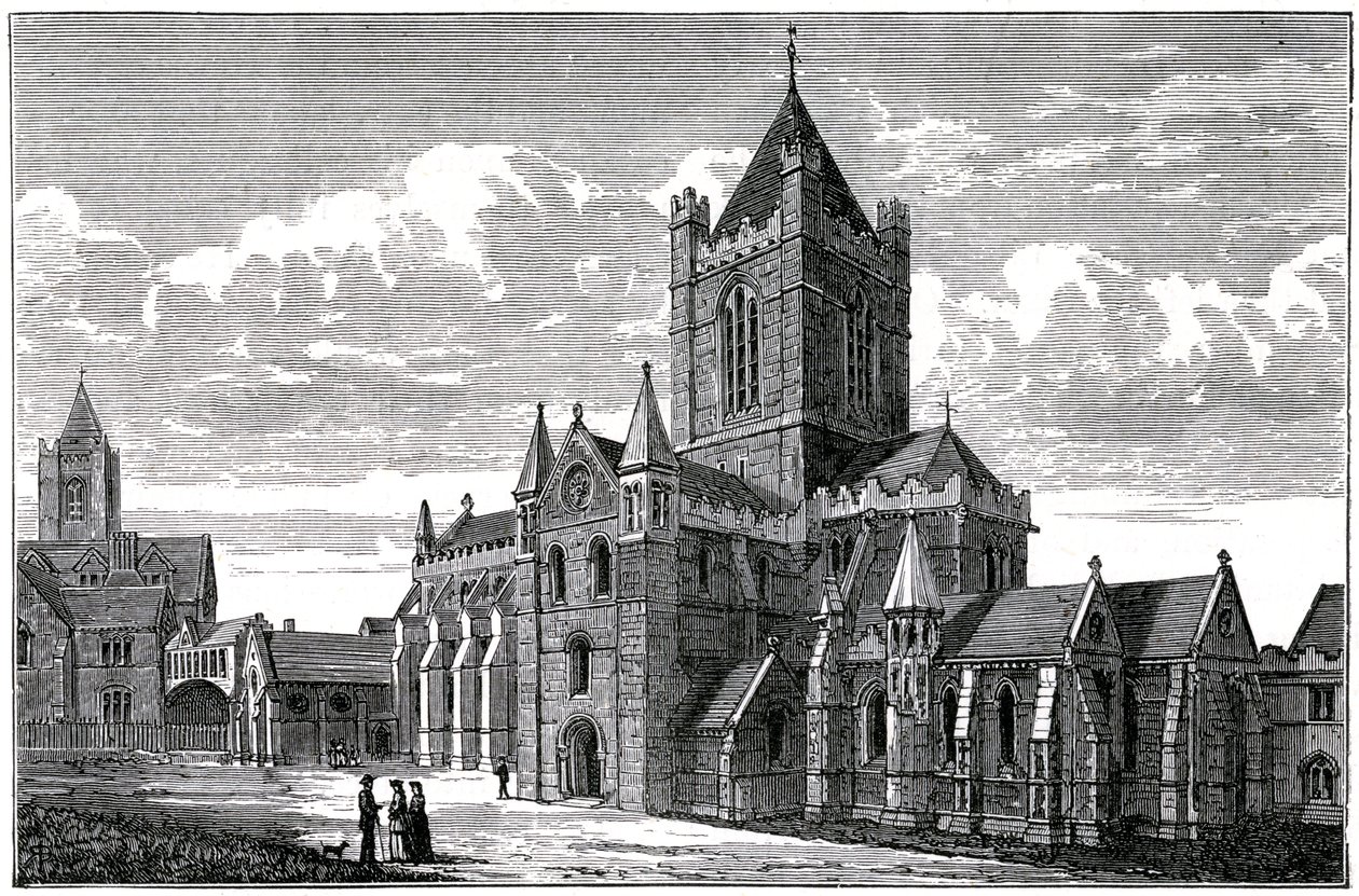 Christ Church Cathedral, Dublin, c1800-tallet af Unbekannt