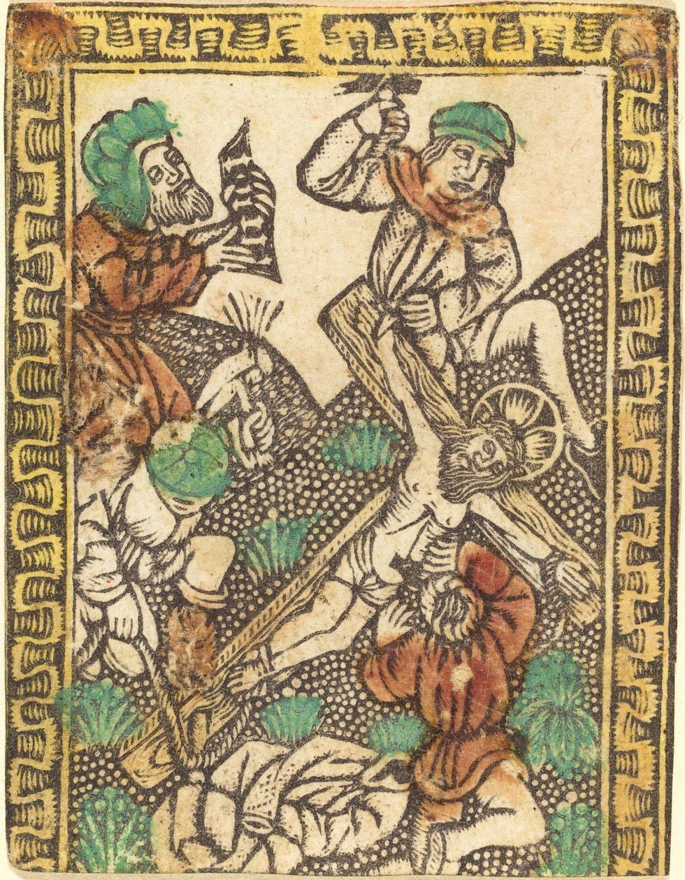 Kristus naglet til korset, ca. 14701480. af Unbekannt