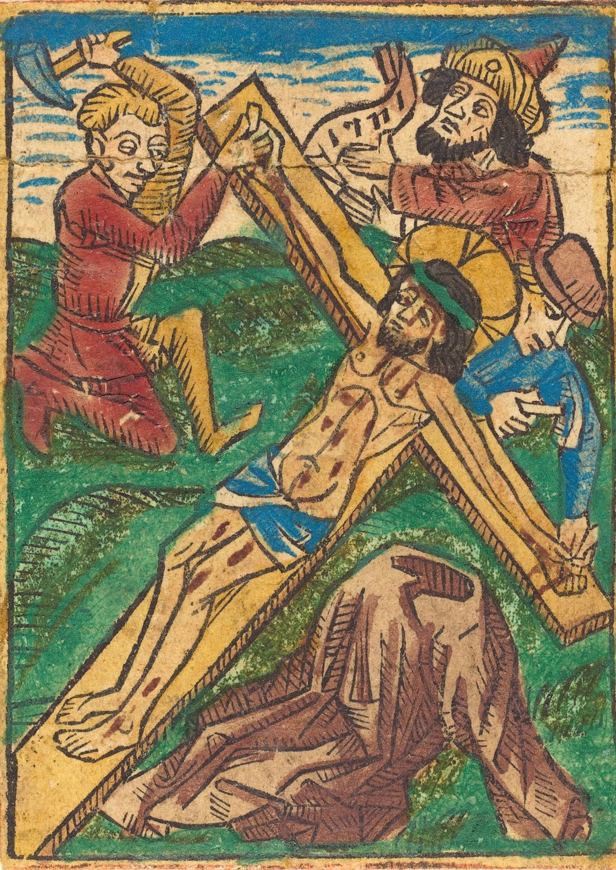 Kristus naglet til korset, ca. 1490. af Unbekannt