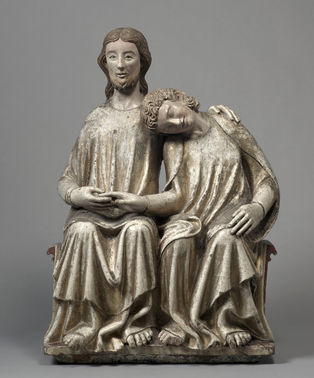 Kristus og Johannes evangelisten, 1300-1320. af Unbekannt