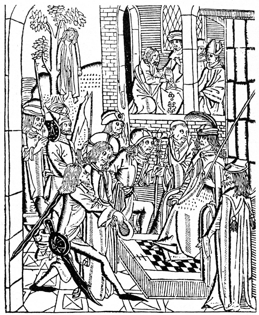 Kristus før Pilatus, 1488 1964 af Unbekannt