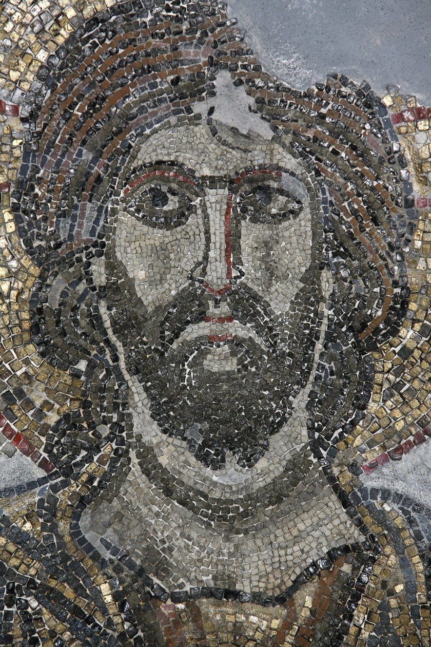 Kristusmosaik i Golgata-kapellet ved Den Hellige Gravs Kirke, Jerusalem, Israel af Unbekannt
