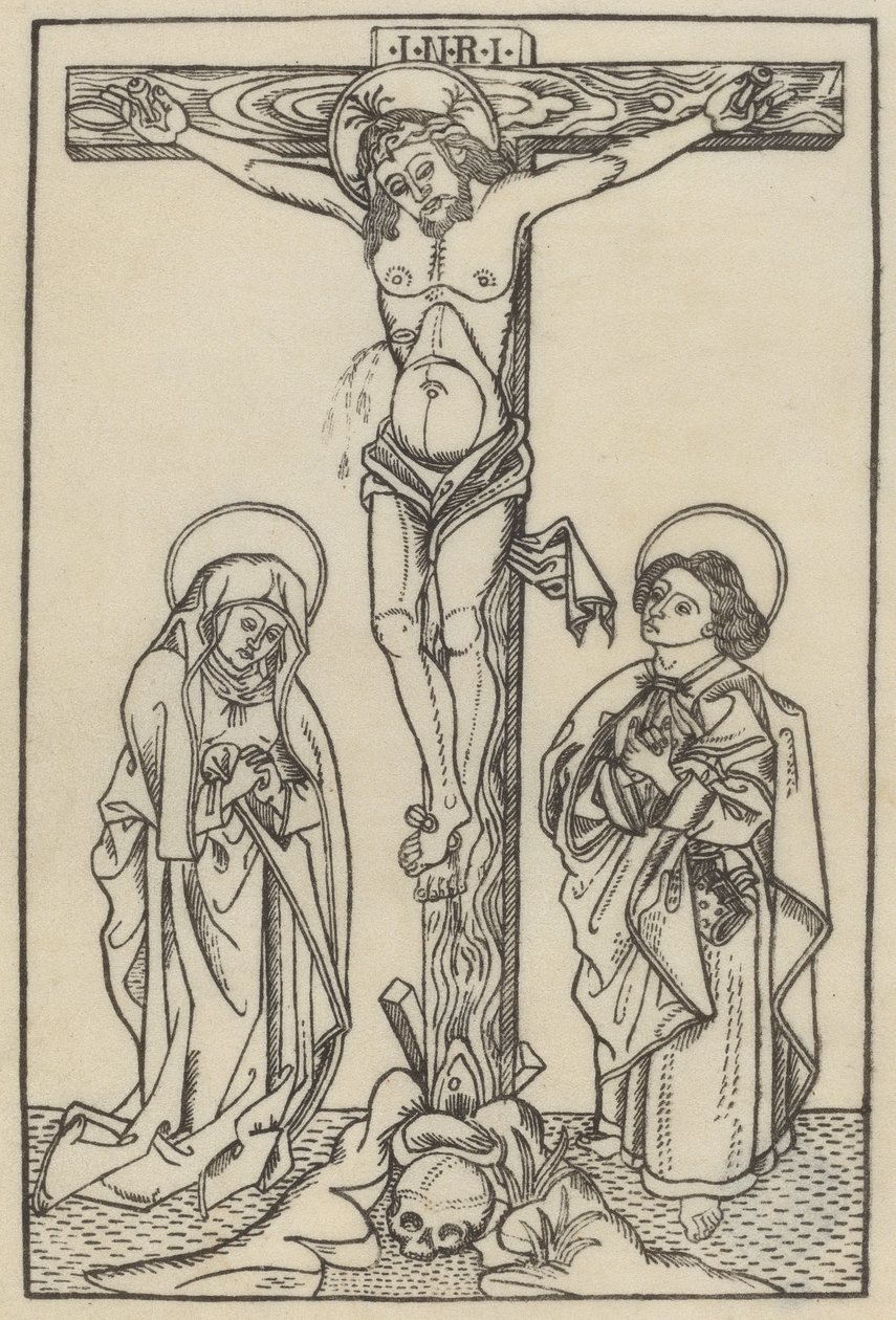 Kristus på korset, ca. 14801500. af Unbekannt
