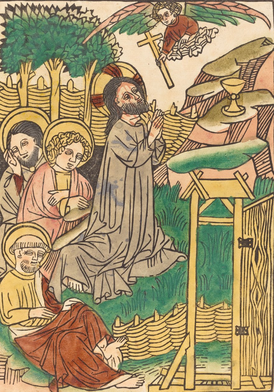 Kristus på Oliebjerget, ca. 14501460. af Unbekannt