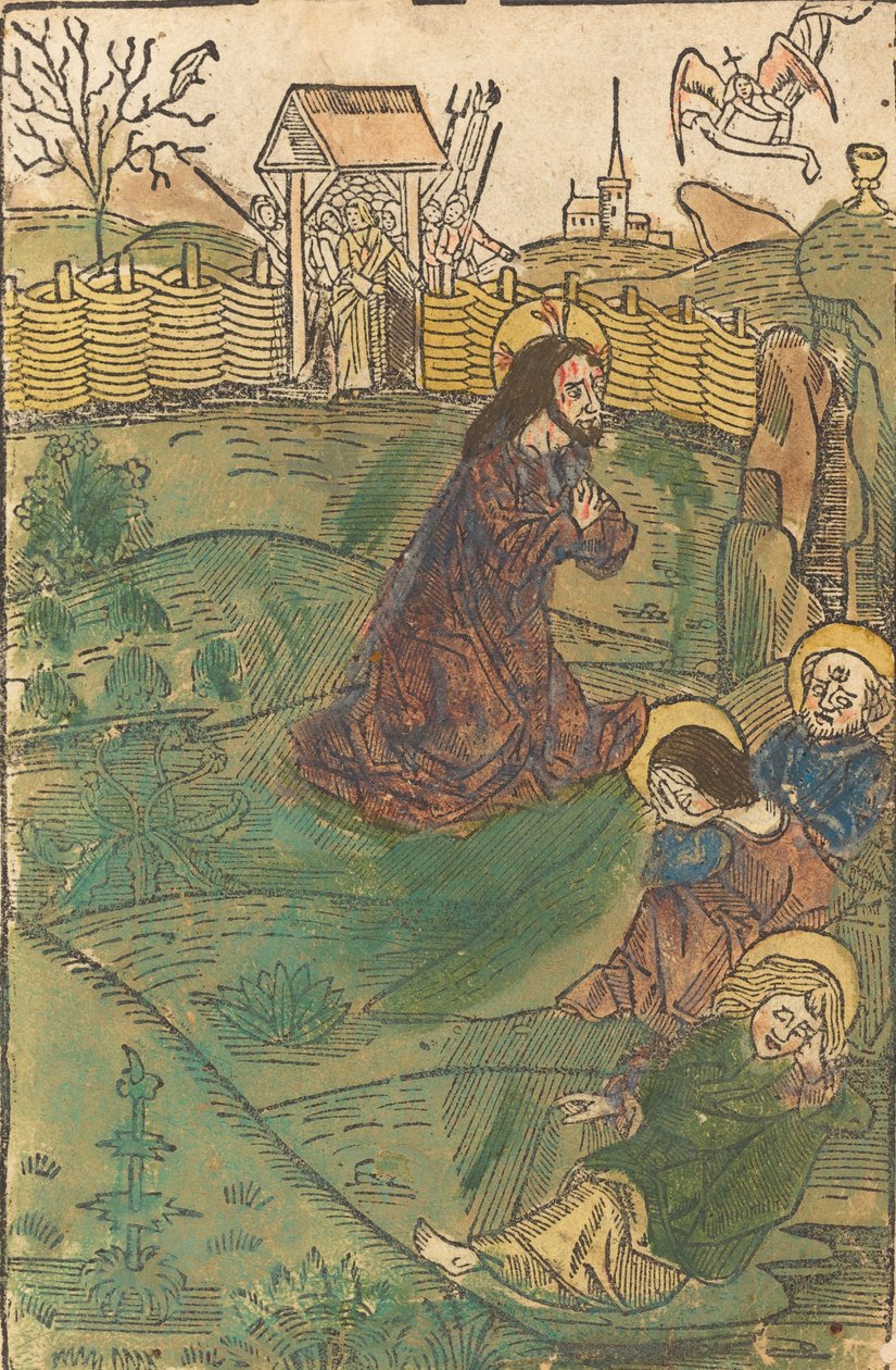 Kristus på Oliebjerget, ca. 1490. af Unbekannt