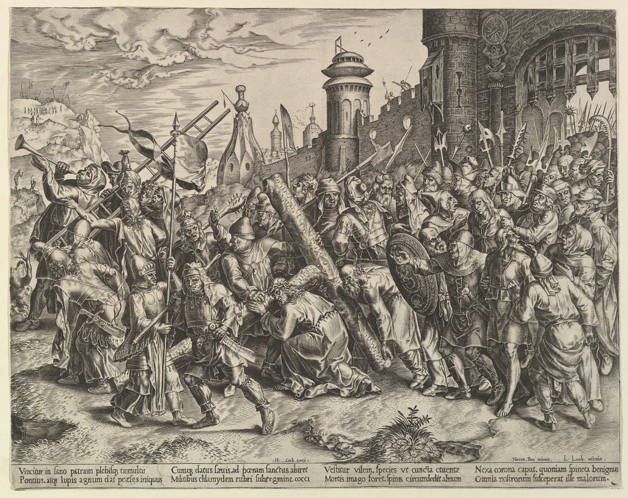 Kristus på vej til Golgata, ca. 1560. af Unbekannt