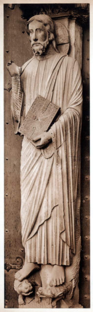 Kristusundervisning, Cathedral of Chartres, Frankrig, 13. århundrede af Unbekannt
