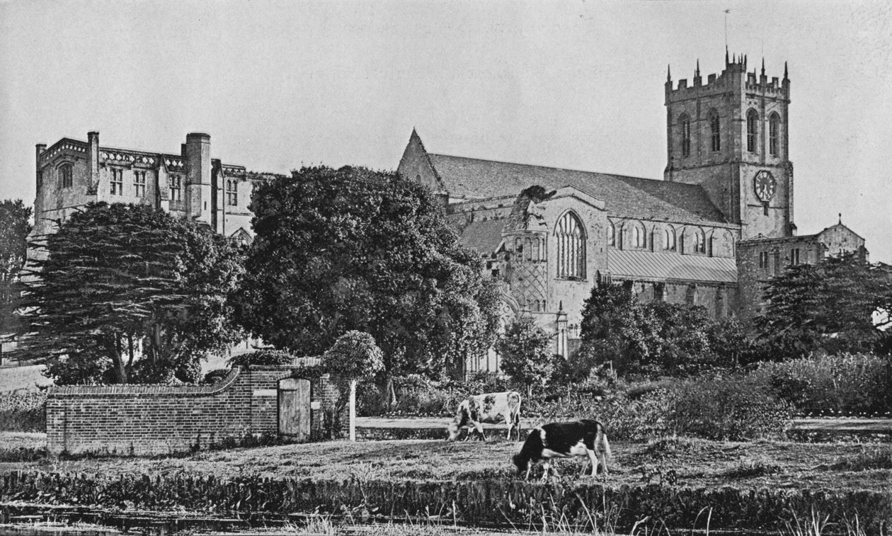 Christchurch Priory, c1910 af Unbekannt