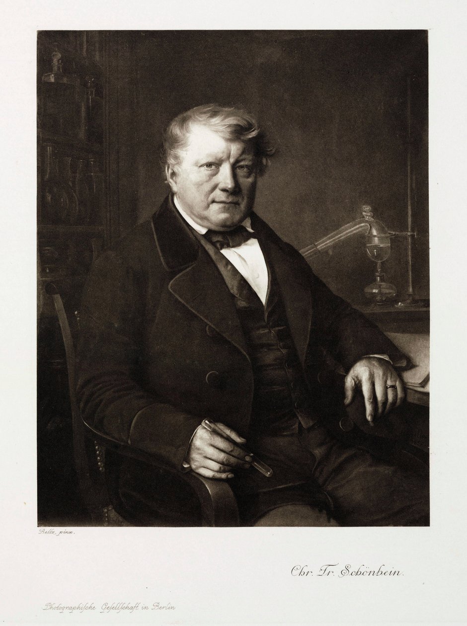 Christian Friedrich Schonbein, tysk kemiker, ca. 1860 af Unbekannt