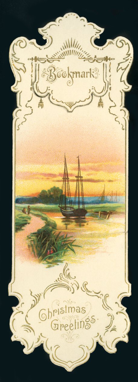 Julehilsner - Bogmærke, c1900. af Unbekannt