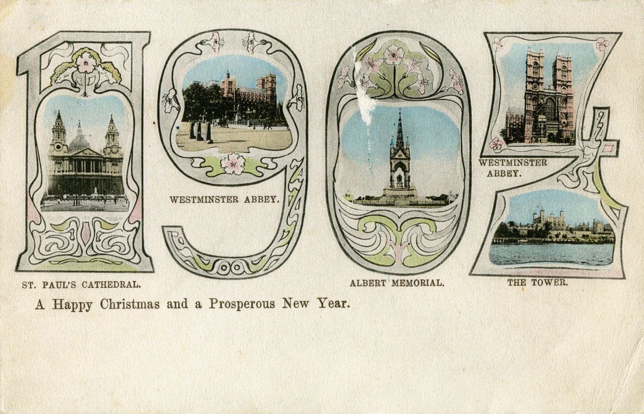 Julekort, 1904 af Unbekannt