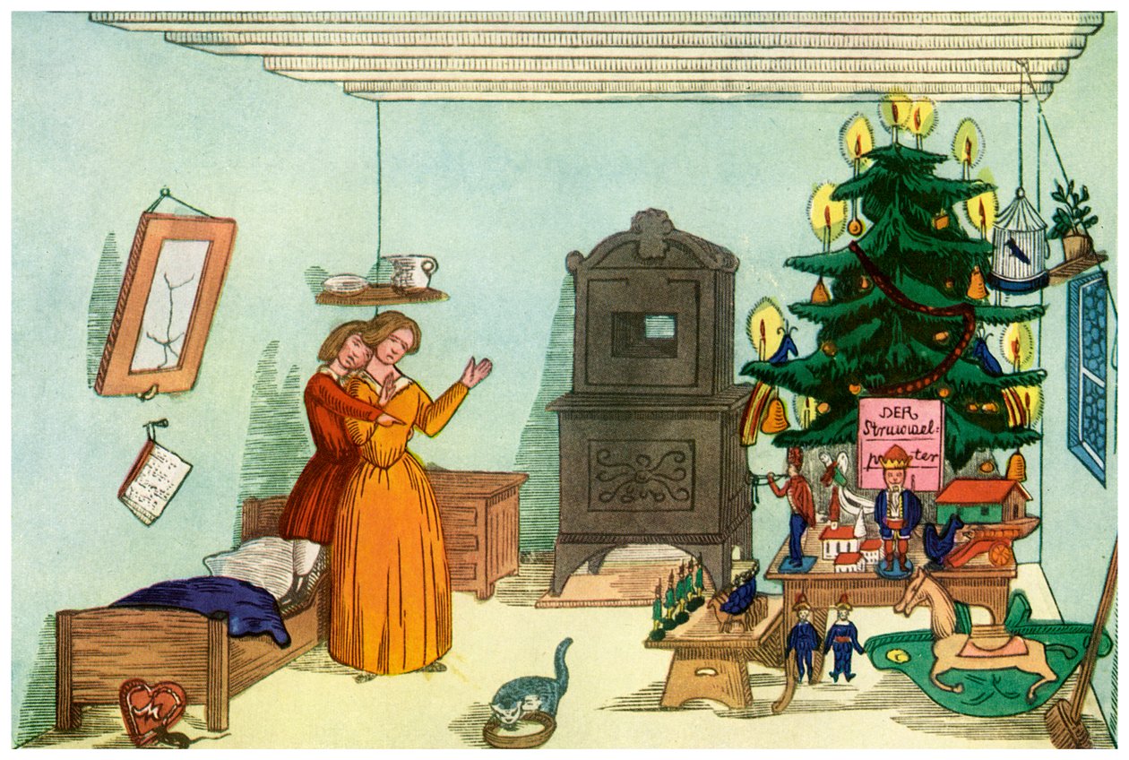 Julescene fra Kong Nøddeknækkeren af Heinrich Hoffmann, 1853 1956 af Unbekannt