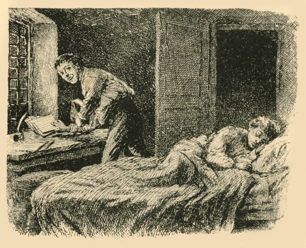 Christoph beslaglagde manuskriptbogen og kopien, 1907. af Unbekannt