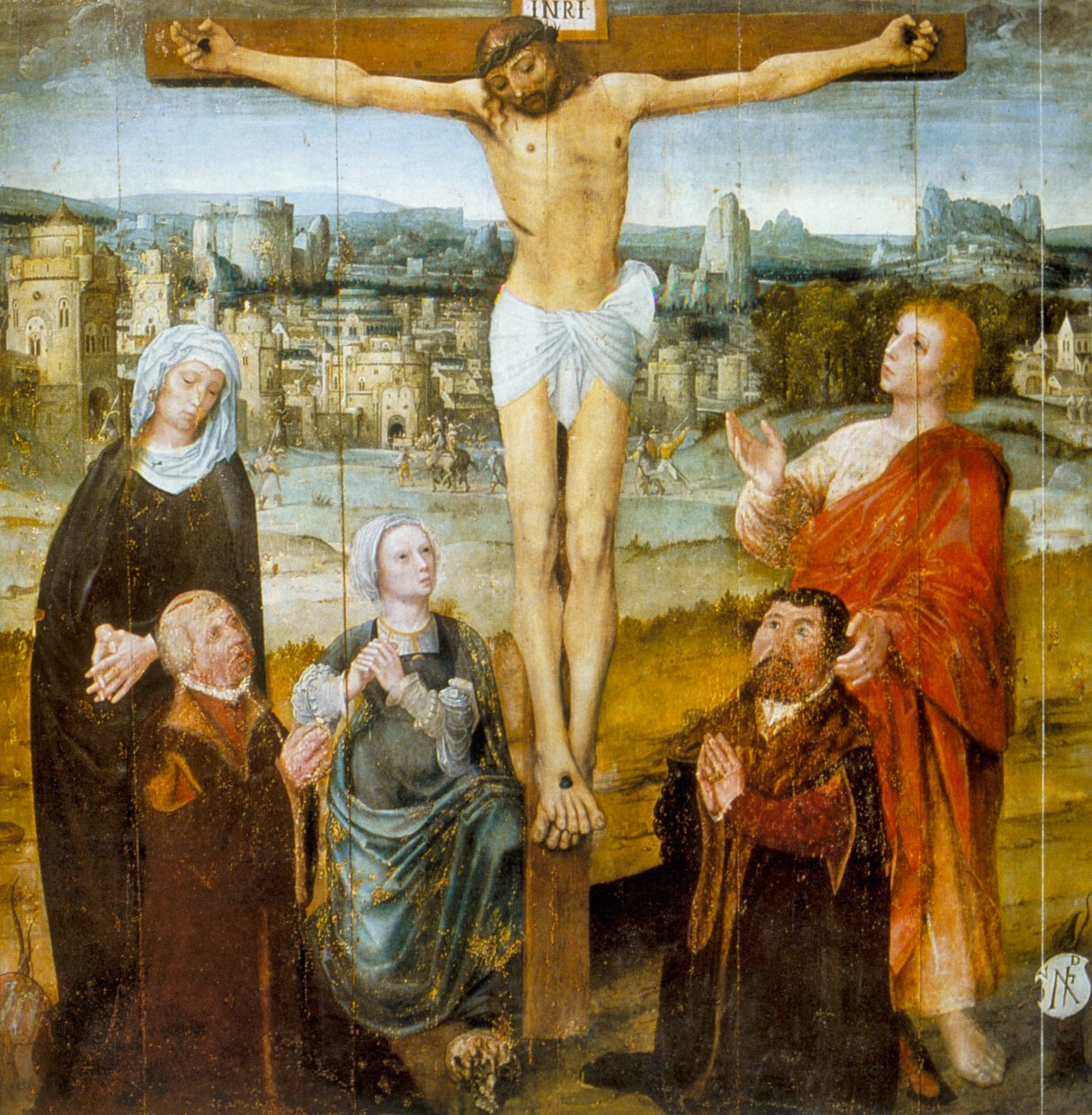 Christs Passion, detalje fra altertavlen af St. Antony, 1500-tallet af Unbekannt