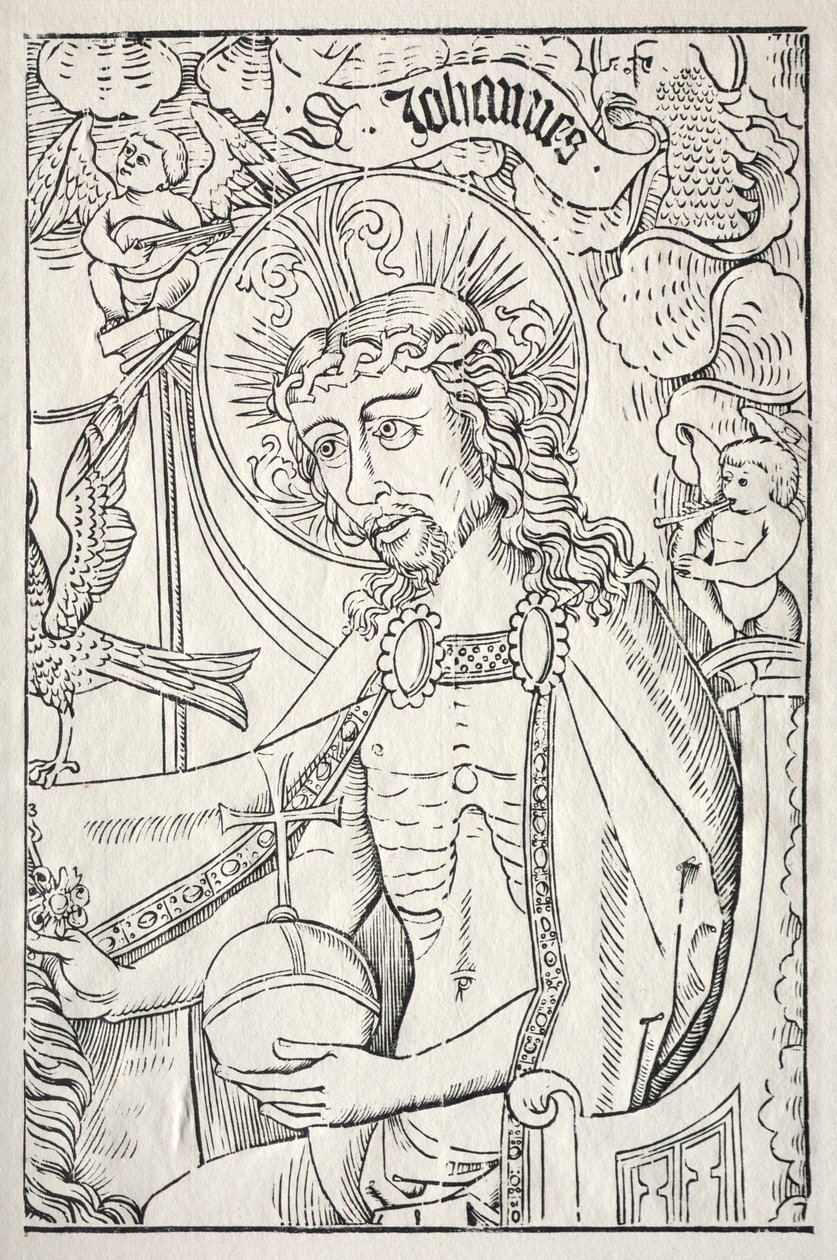 Kristus i halv længde, ca. 1480. af Unbekannt
