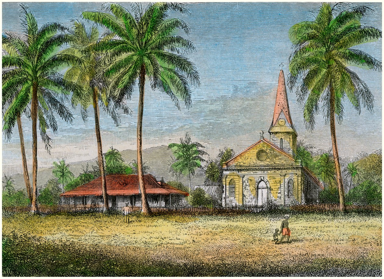 Kirke, Samoa, c1875 af Unbekannt