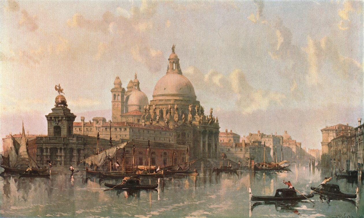 Santa Maria della Salute-kirken, Venedig, 1862, c1902. af Unbekannt