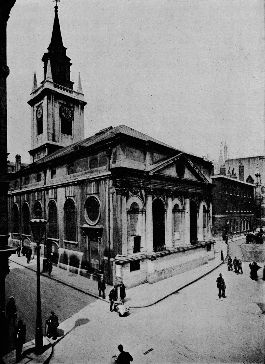 Church of St Lawrence, Jewry, City of London, c1910 1911 af Unbekannt
