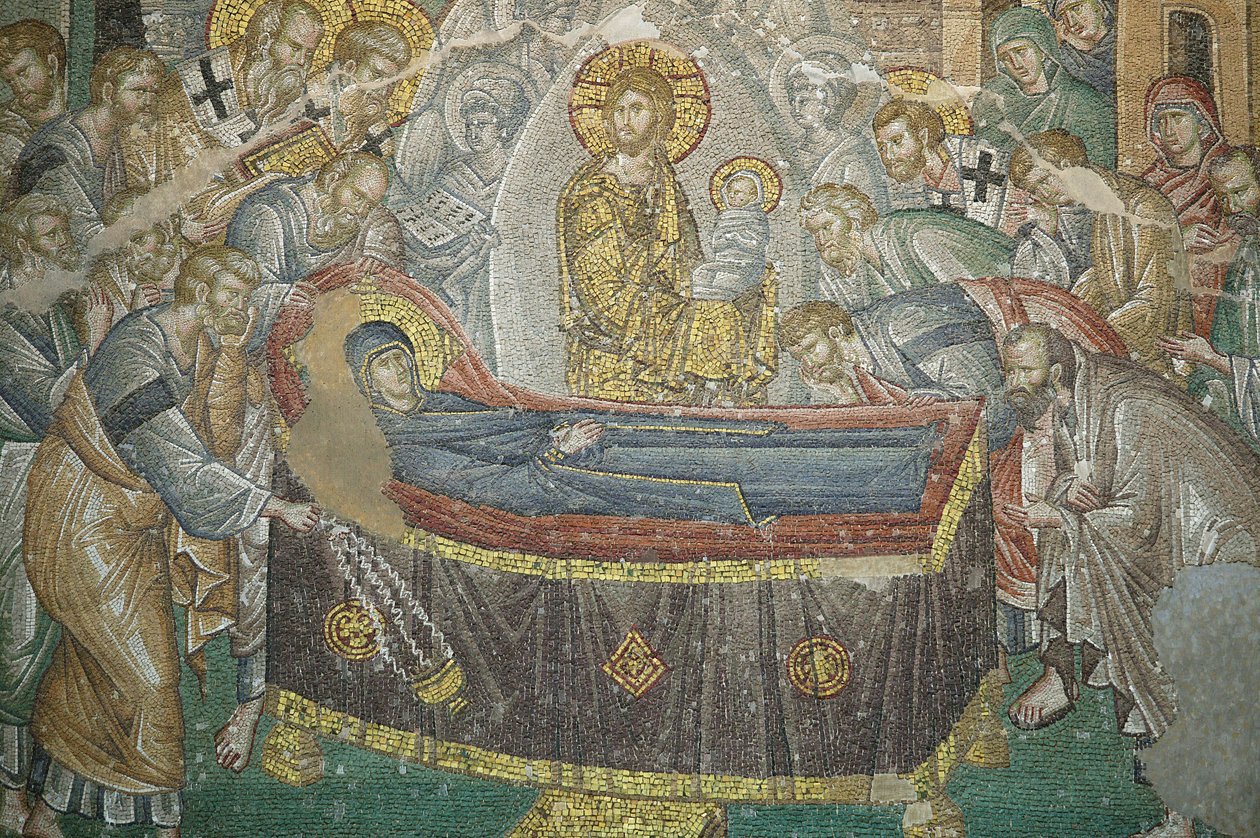 Kirken St. Frelser af Chora. The Dormition of the Virgin Istanbul Turkquie af Unbekannt