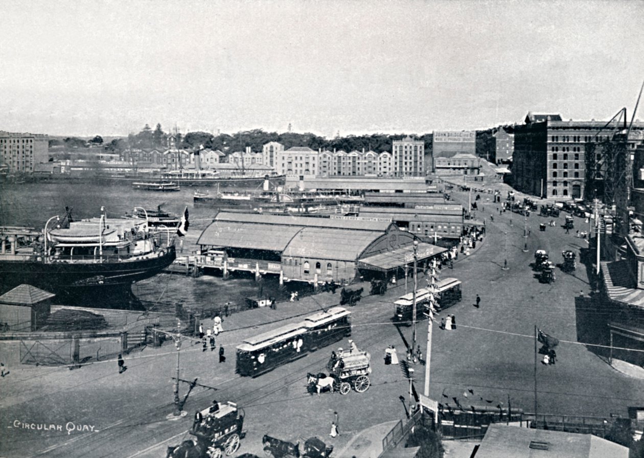 Circular Quay, c1900. af Unbekannt