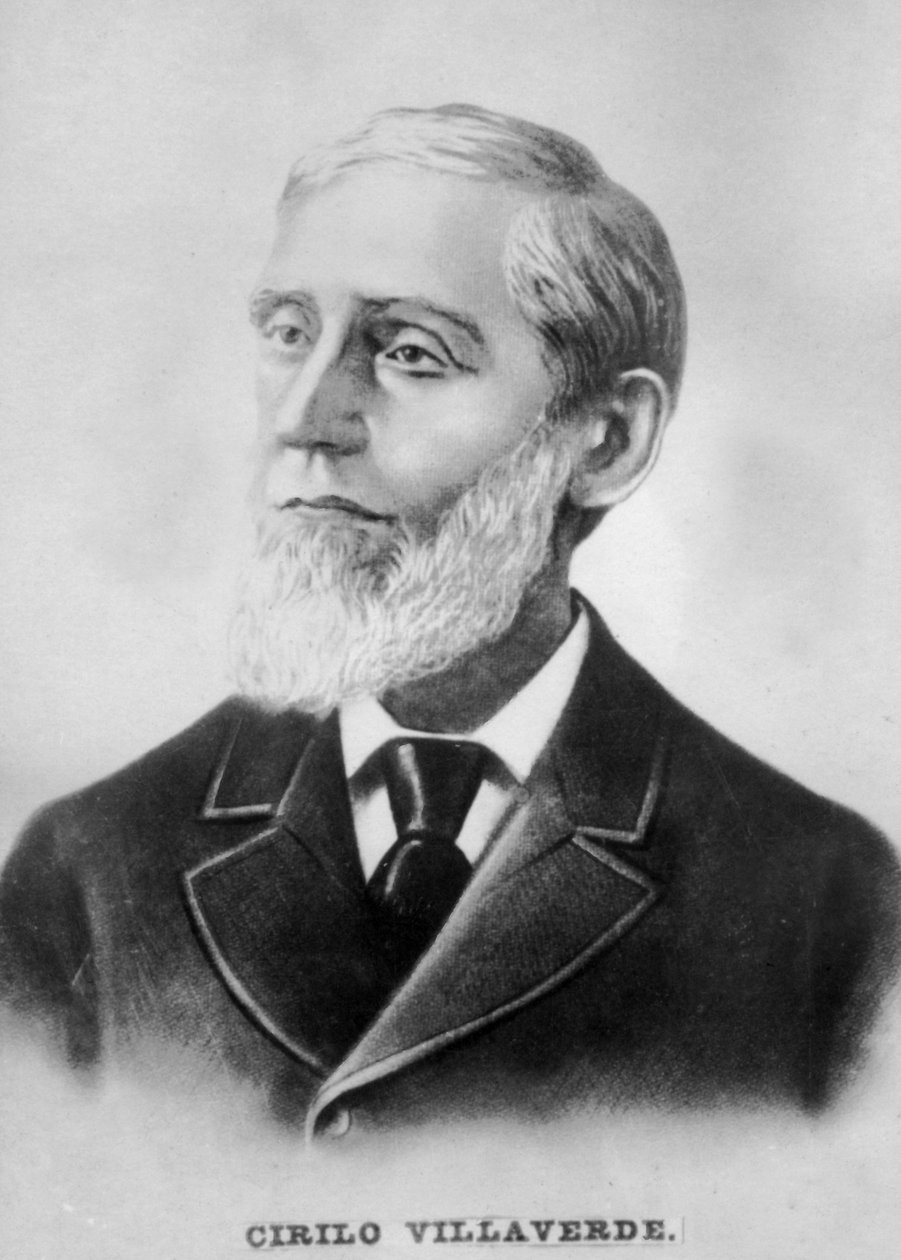 Cirilo Villaverde, cubansk digter, romanforfatter, journalist og frihedskæmper, c1910 af Unbekannt