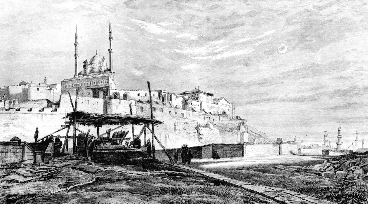 Citadellet i Kairo, Egypten, 1880 af Unbekannt