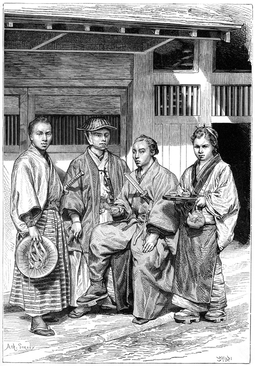 Borgere i Tokyo, Japan, 1895 af Unbekannt