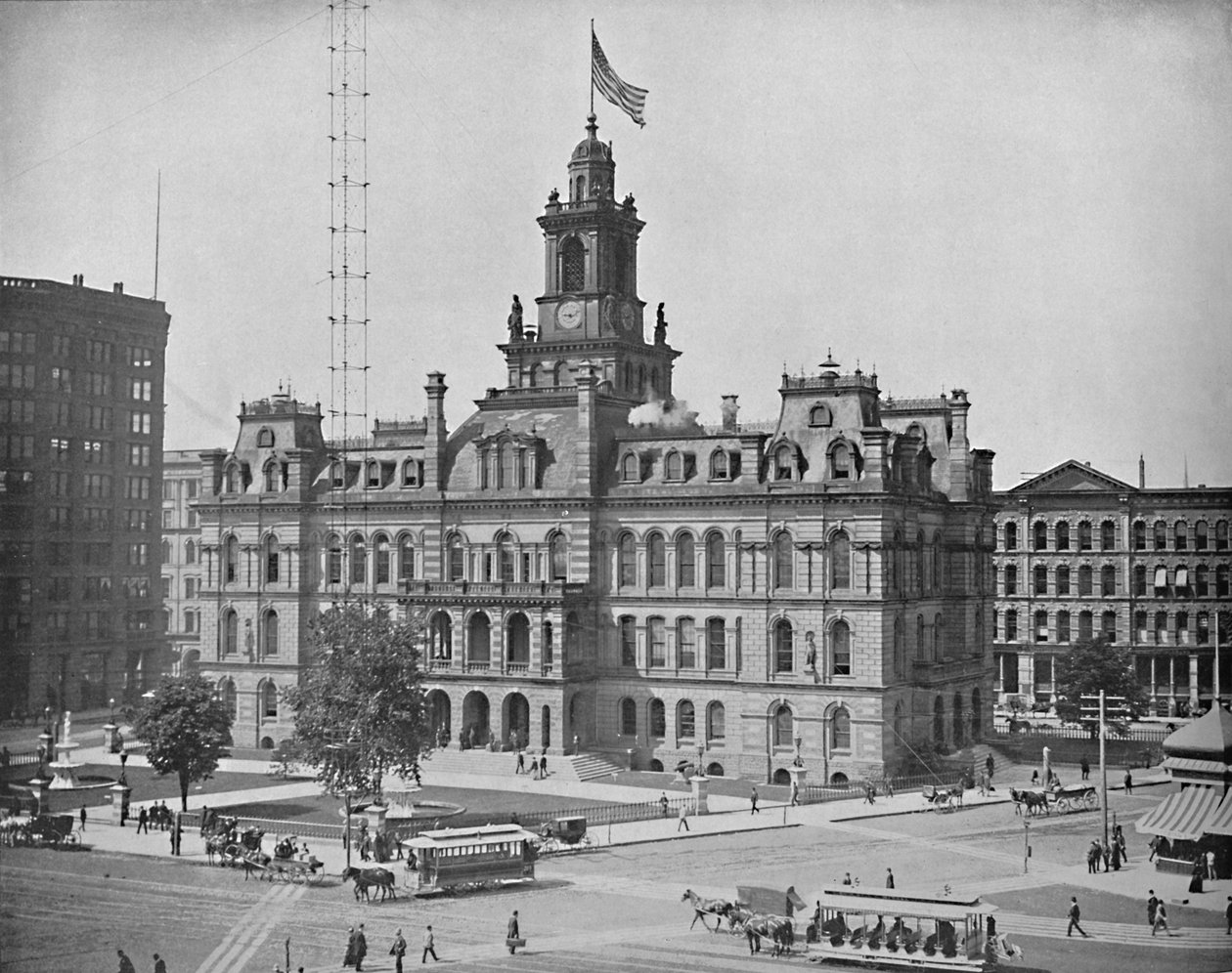 Rådhus, Detroit, Michigan, c1897. af Unbekannt