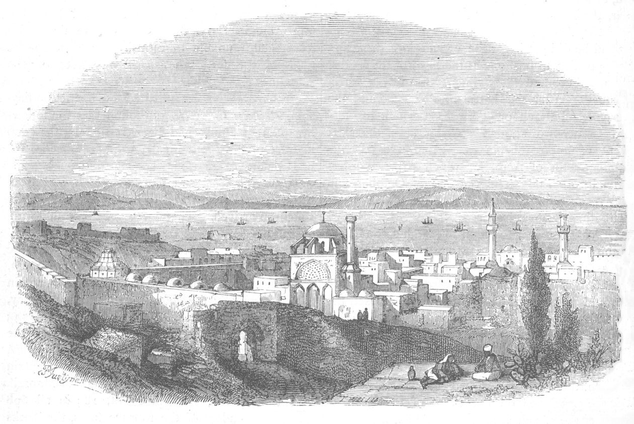 By og bugt Acre, c1880 af Unbekannt