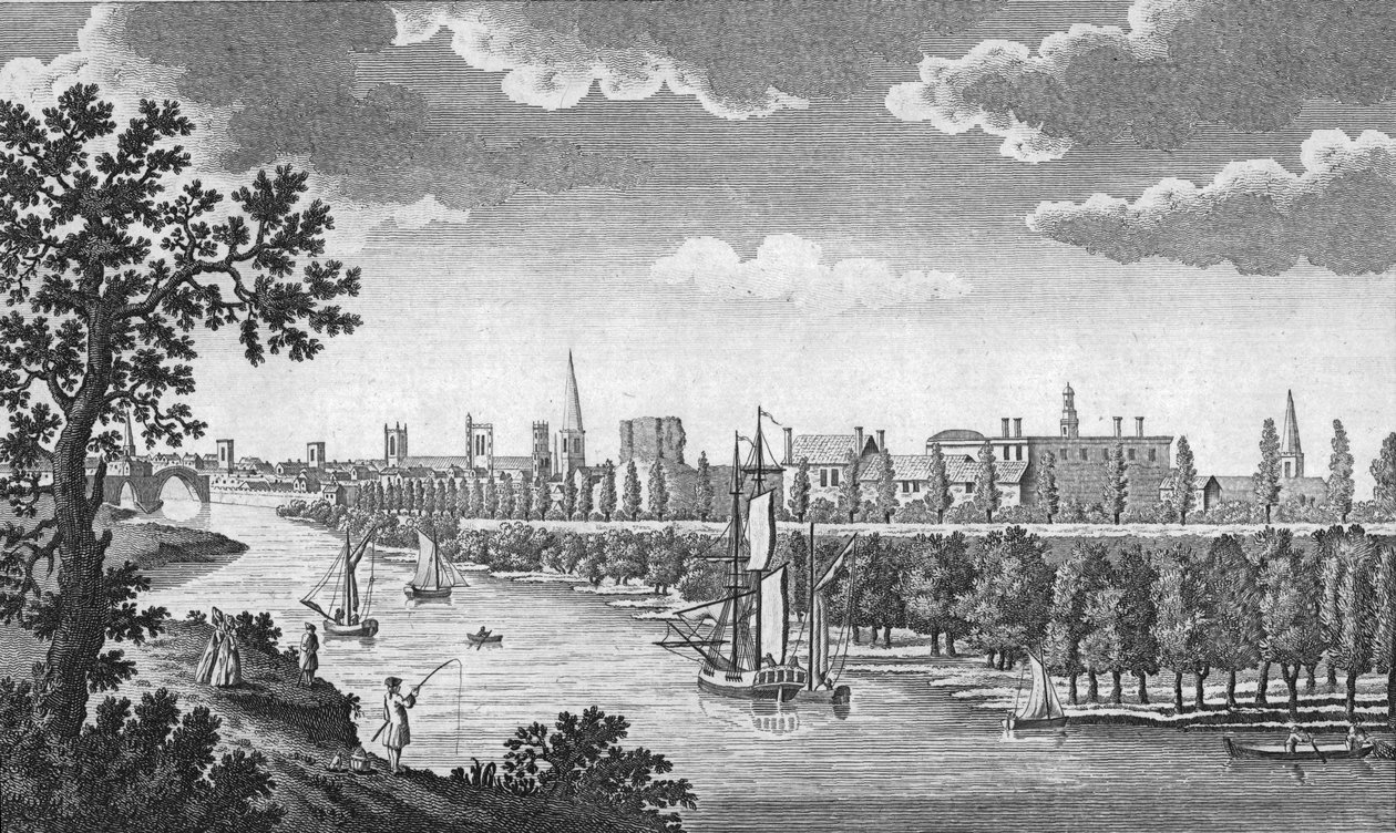 City of York og River Ouse, Yorkshire, c1776 af Unbekannt