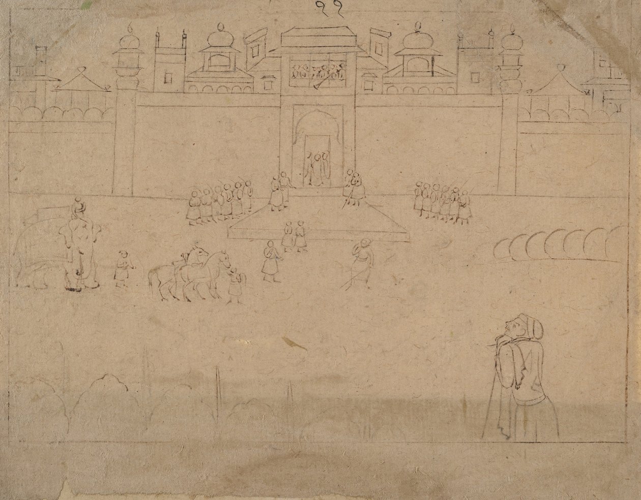 Bybillede, 1800-tallet. af Unbekannt