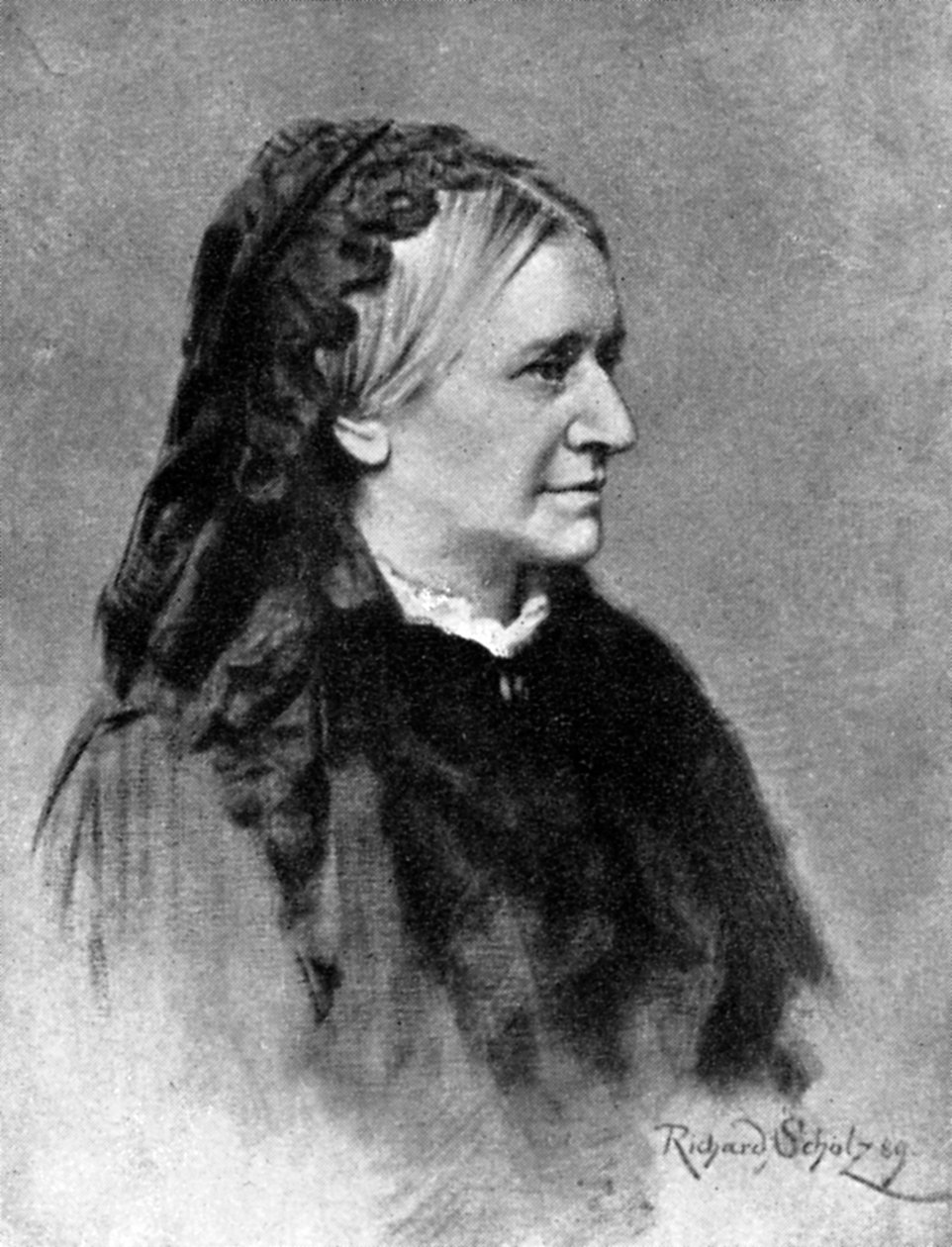 Clara Josephine Wieck Schumann, 1819-1896, førende pianister i det romantiske, 1909 af Unbekannt