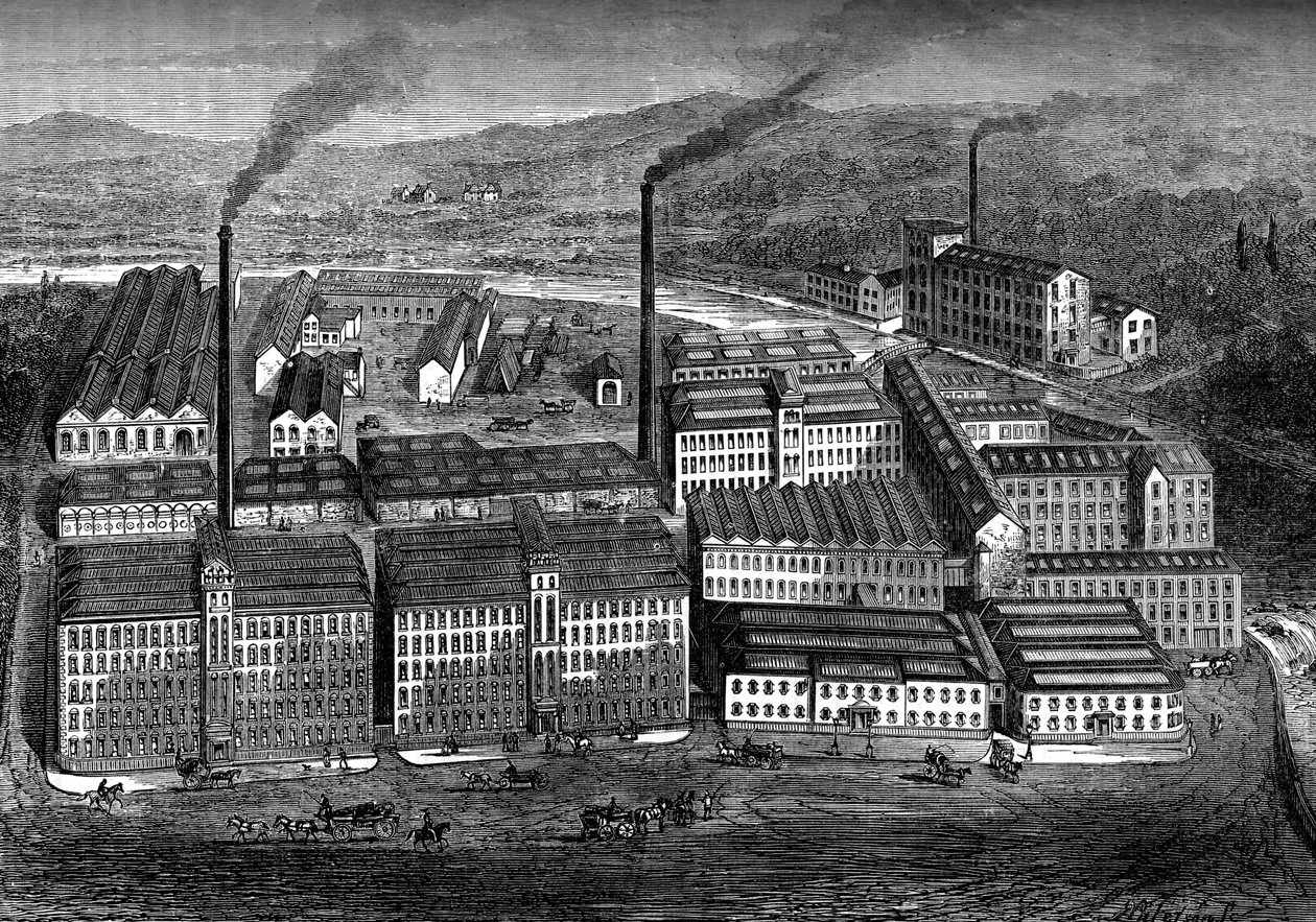 Clarks Anchor Thread Works, Paisley, Skotland, c1880 af Unbekannt