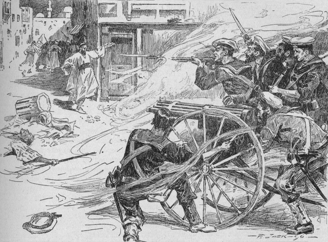 Rydning af gaderne i Alexandria, c1896, 1902 af Unbekannt