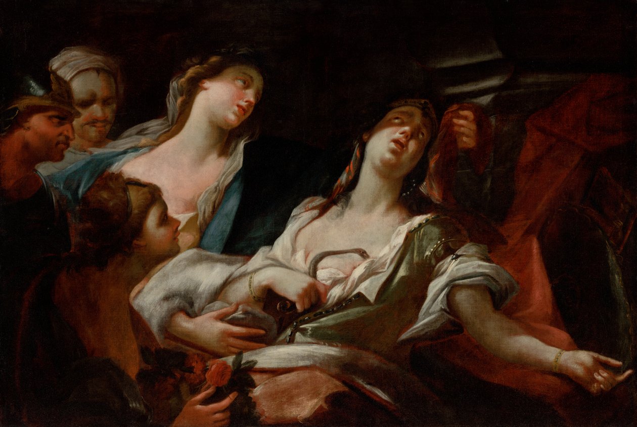 Cleopatras død af Unbekannt