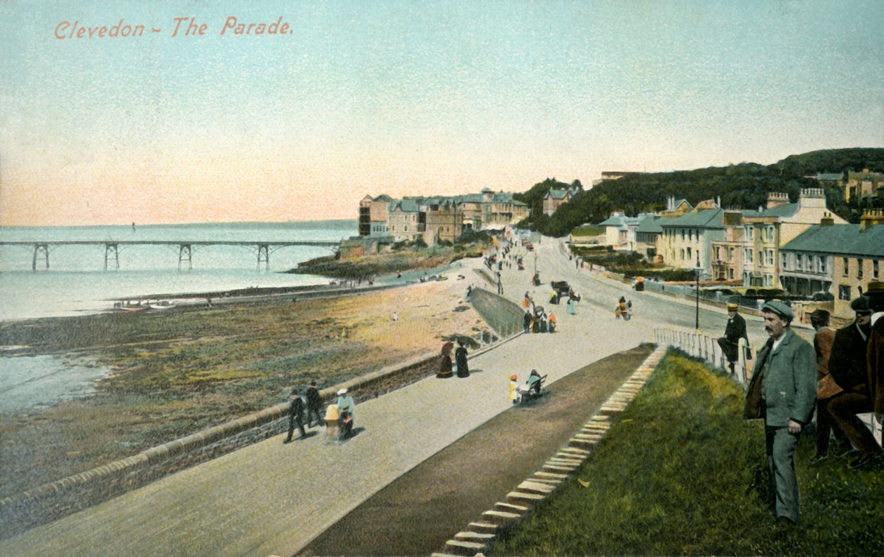 Clevedon - The Parade, 1907. af Unbekannt