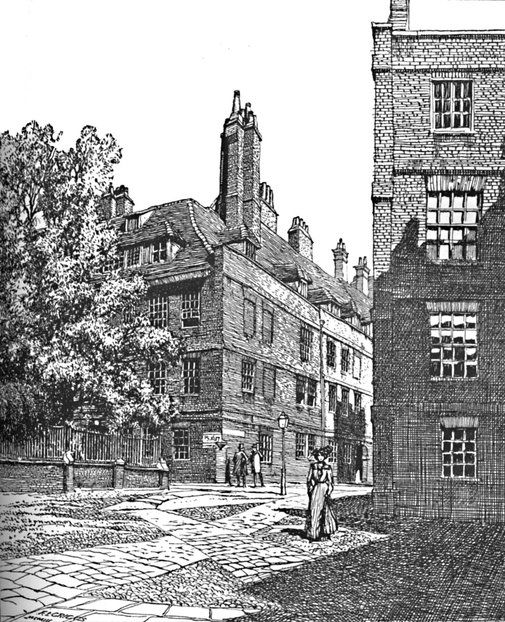 Cliffords Inn, Looking North East, 1903 af Unbekannt
