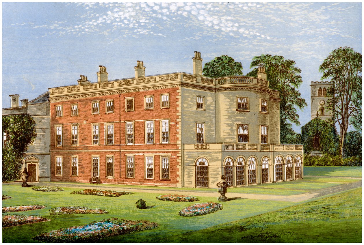 Clifton Hall, Nottinghamshire, hjemsted for Baronet Clifton, c1880 af Unbekannt