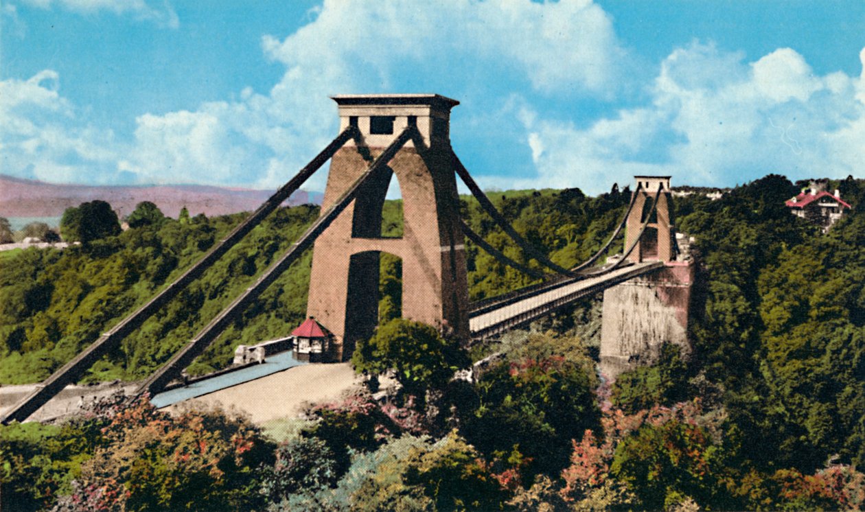 Clifton Suspension Bridge fra Observatoriet, c1940