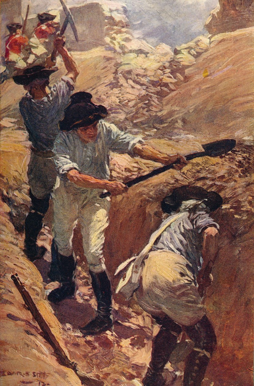 Clive in the Trenches at Arcot, 1751 c1912 af Unbekannt