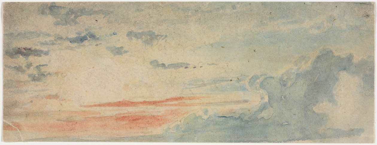 Cloud Study, 1800-tallet. af Unbekannt