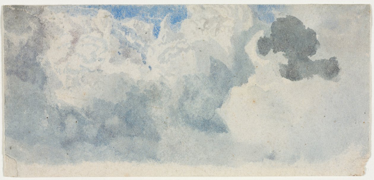 Cloud Study, 1800-tallet. af Unbekannt